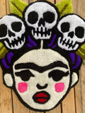 Skull Frida – ručně tuftovaný kobereček