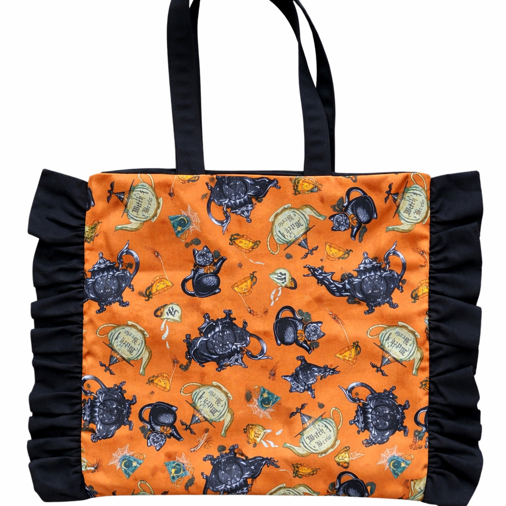 Witchy Tea Ruffle Bag – ručně šitá taška s volány